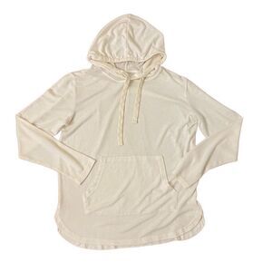 ZYIA Active Cream Hooded Lightweight Sweater Small